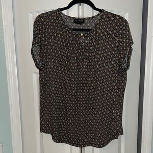 Liz Claiborne Printed Short Sleeve Women's Top